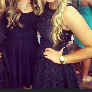 BB Dakota black lace mini dress